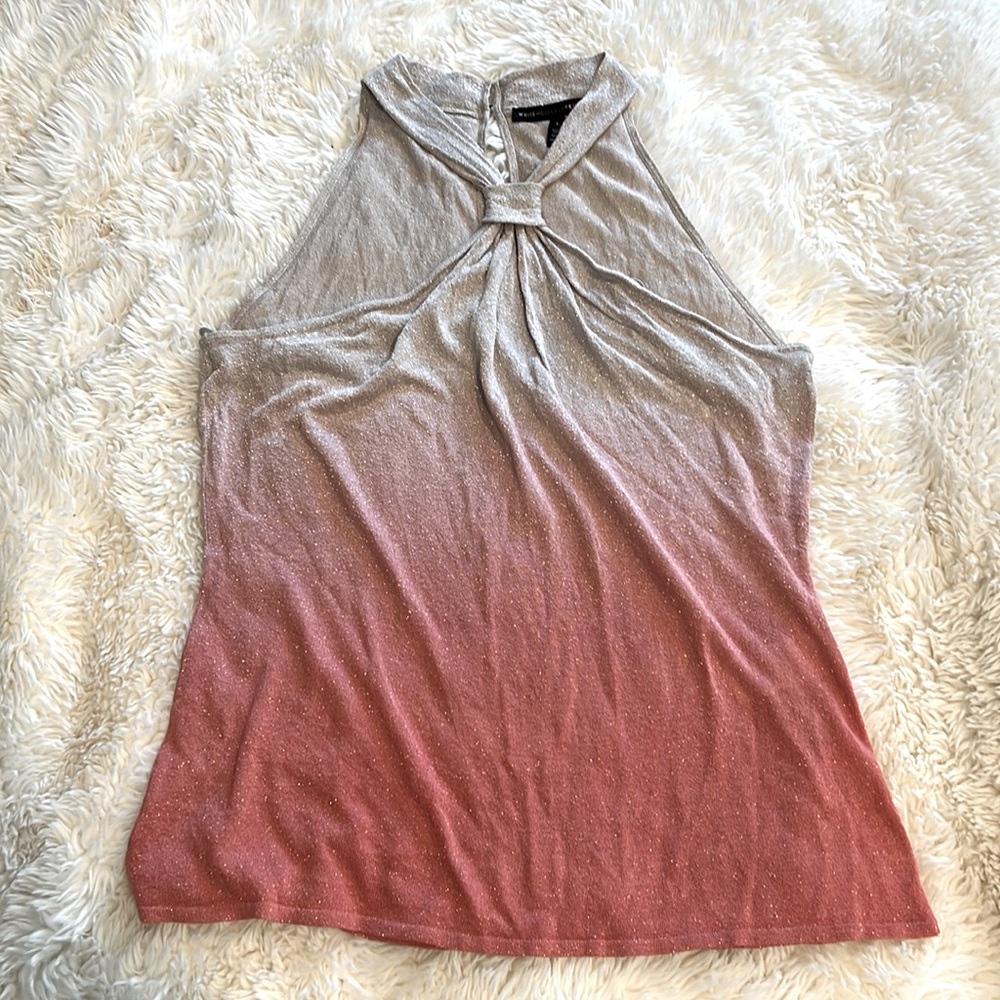 Super cute two-tone sparkly top